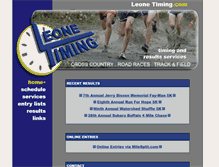Tablet Screenshot of leonetiming.com